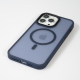 Coque iPhone 13 Pro - Jelly cover glass semi-transparente MagSafe - Navy blue