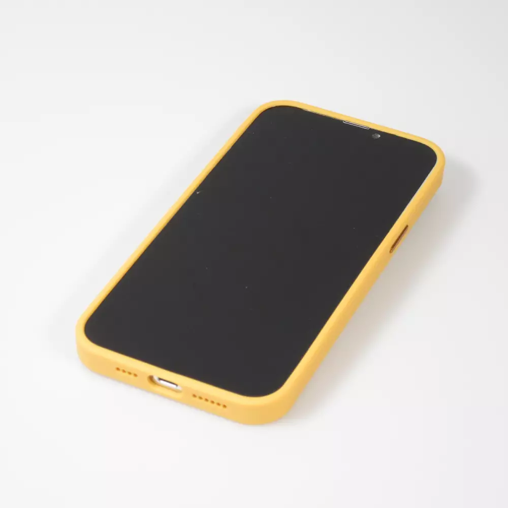 iPhone 13 Pro Max Case Hülle - Jelly cover glass semi-durchsichtig MagSafe - Orange