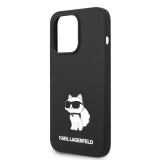 iPhone 14 Pro Case Hülle - Karl Lagerfeld Silikon Soft-Touch Choupette - Schwarz