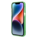 Coque iPhone 14 Pro Max - Lacoste gel laqué transparent avec MagSafe - Vert clair