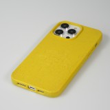Coque iPhone 14 Pro Max - Bioka biodégradable et compostable Eco-Friendly - Esprit de la tortue - Jaune