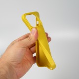 Coque iPhone 14 Pro Max - Bioka biodégradable et compostable Eco-Friendly - Esprit de la tortue - Jaune