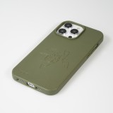 Coque iPhone 14 Pro Max - Bioka biodégradable et compostable Eco-Friendly - Esprit de la tortue - Vert foncé
