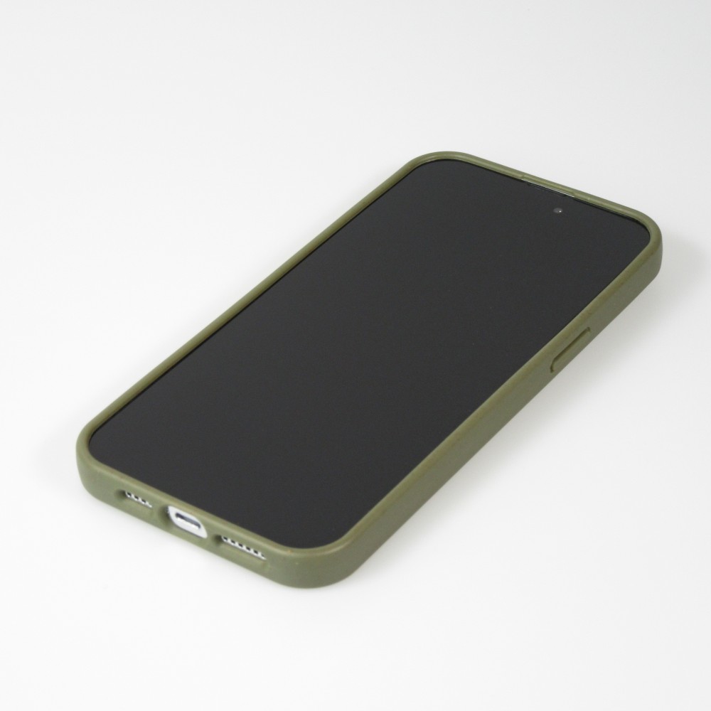 Coque iPhone 14 Pro Max - Bioka biodégradable et compostable Eco-Friendly - Esprit de la tortue - Vert foncé