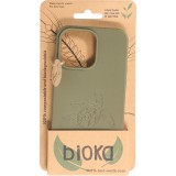 Coque iPhone 14 Pro Max - Bioka biodégradable et compostable Eco-Friendly - Esprit de la tortue - Vert foncé