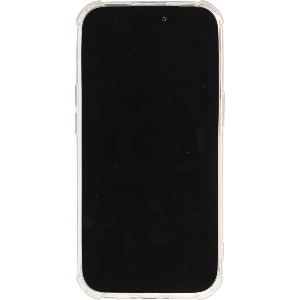 Coque iPhone 14 Pro - Gel bumper chat miroir - Transparent