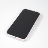 Coque iPhone 14 Pro Max - Silicone recomposé avec points multicolores Sensation Dots - Transparent