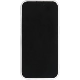 Coque iPhone 14 Pro Max - Silicone rigide mat avec effet marbre imprimé - Vert