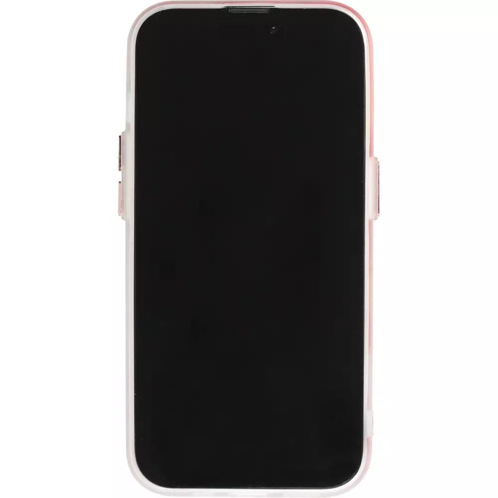 iPhone 14 Pro Case Hülle - Watercolor MagSafe semi-transparent - Orange