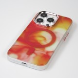 Coque iPhone 14 Pro - Watercolor MagSafe semi-transparent - Orange