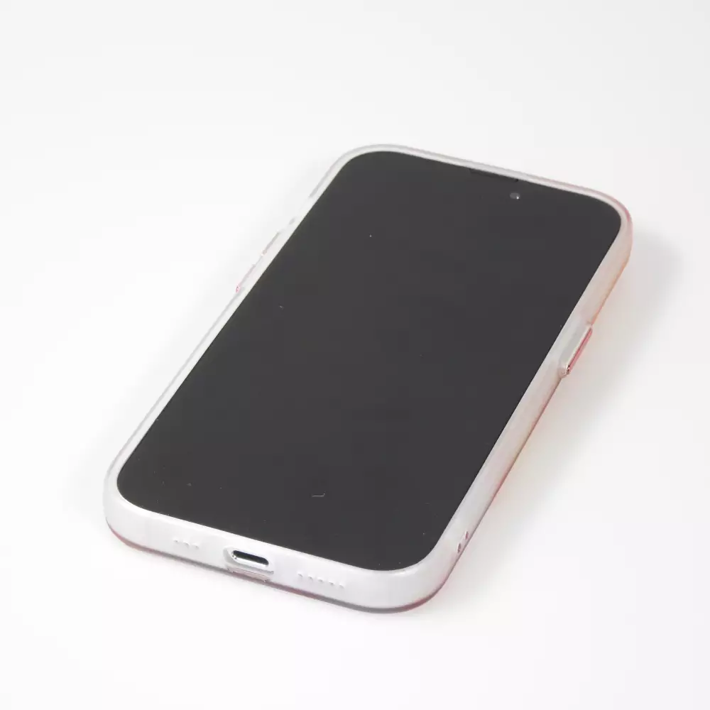 iPhone 14 Pro Case Hülle - Watercolor MagSafe semi-transparent - Orange
