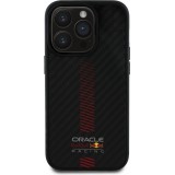Coque iPhone 14 Pro - Red Bull Racing Carbon Powerbar MagSafe - Noir