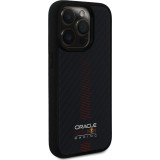Coque iPhone 14 Pro - Red Bull Racing Carbon Powerbar MagSafe - Noir