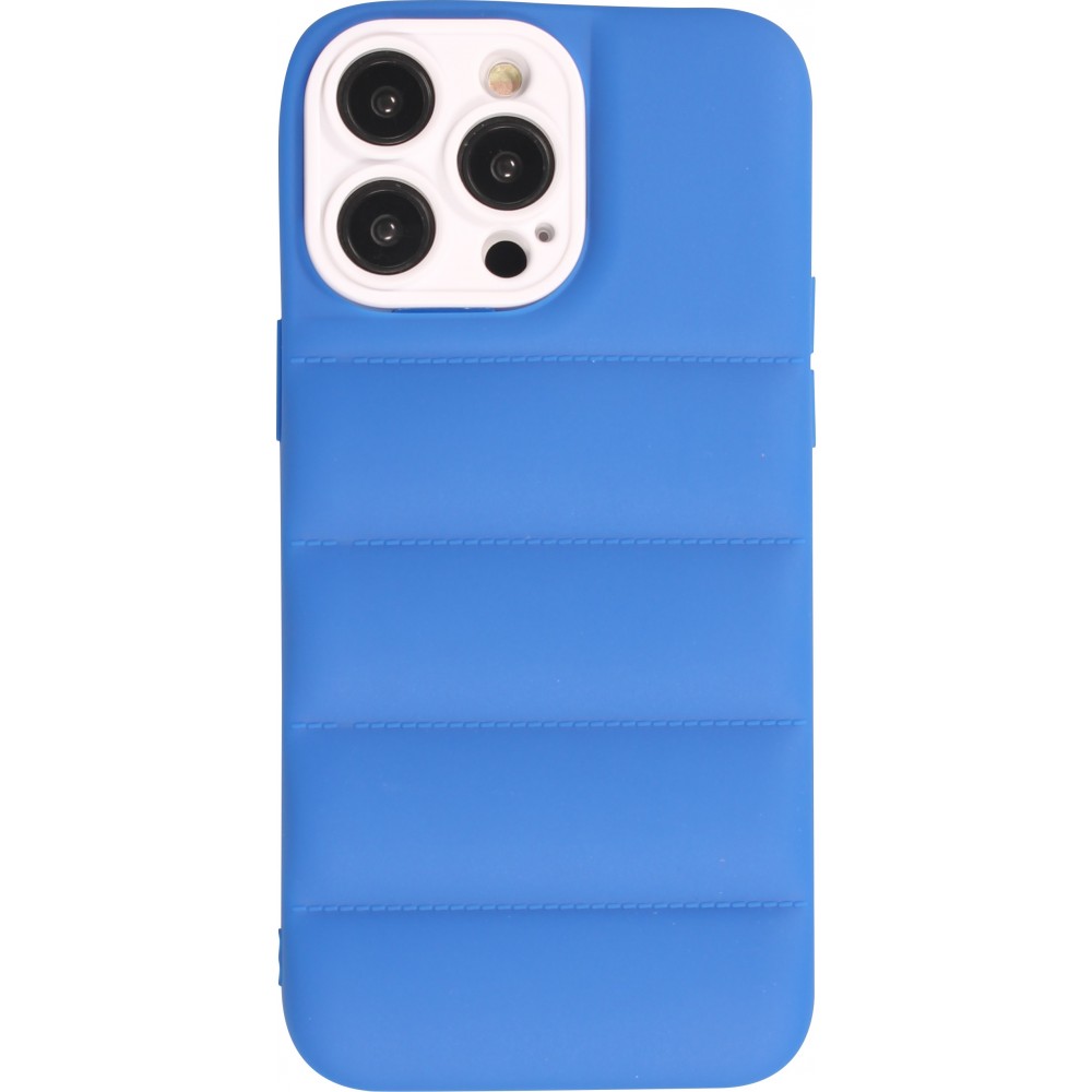 Coque iPhone 14 Pro - Silicone 3D coussins cover - Bleu