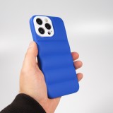 Coque iPhone 14 Pro - Silicone 3D coussins cover - Bleu