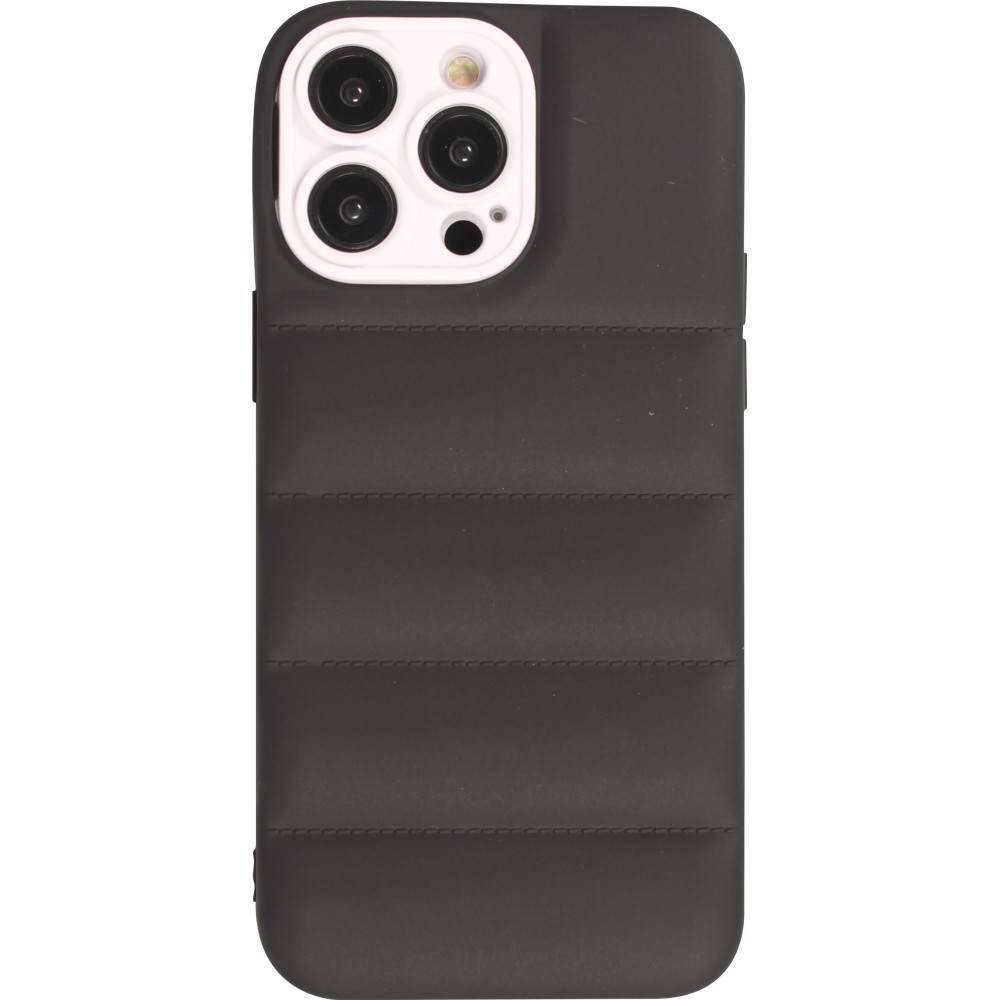 Coque iPhone 14 Pro Max - Silicone 3D coussins cover - Noir