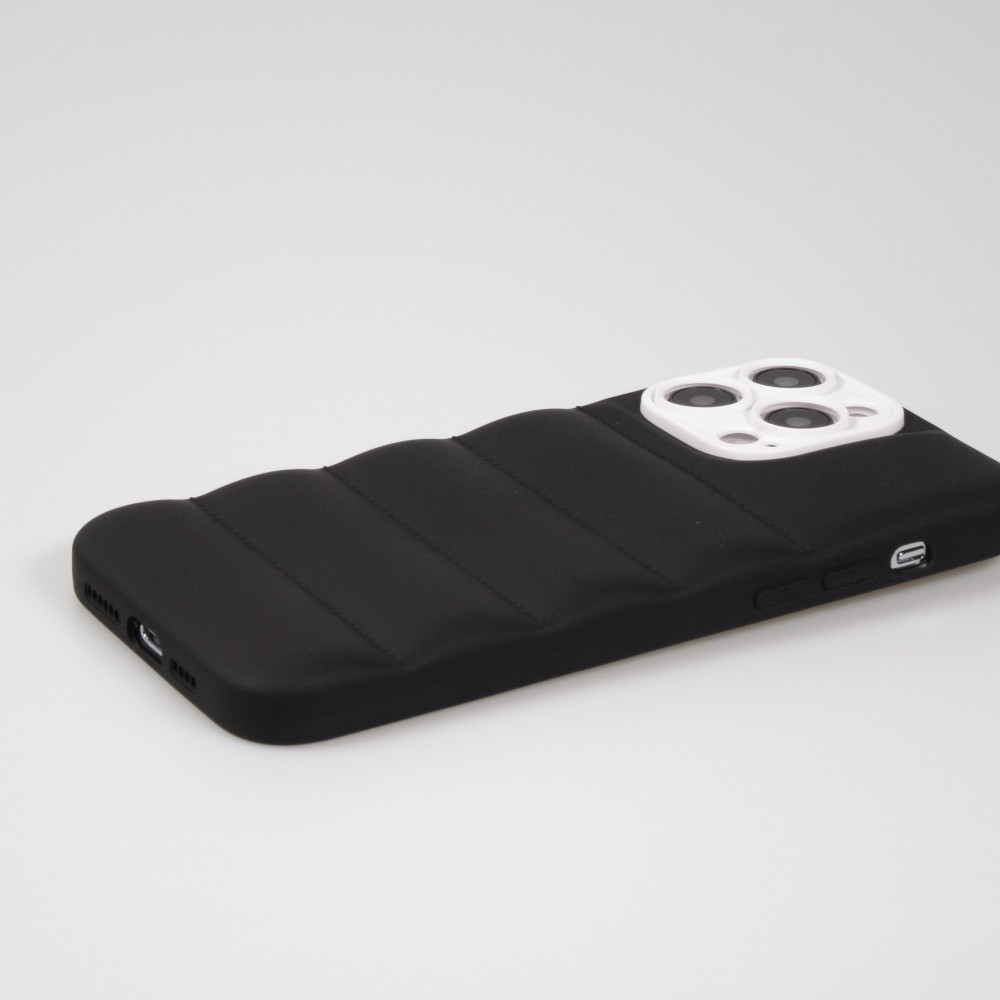 Coque iPhone 14 Pro Max - Silicone 3D coussins cover - Noir