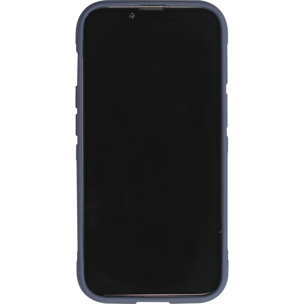 Coque iPhone 14 Pro Max - Silicone renforcé avec double couche de protection - Bleu foncé