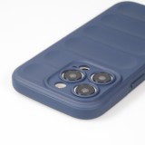 Coque iPhone 14 Pro Max - Silicone renforcé avec double couche de protection - Bleu foncé