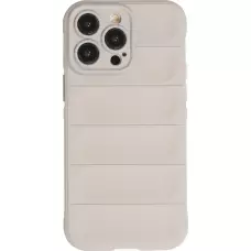 iPhone 14 Pro Case Hülle - Robustes Silikon mit Doppelter Schutzschicht - Hellgrau