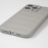 iPhone 14 Pro Case Hülle - Robustes Silikon mit Doppelter Schutzschicht - Hellgrau