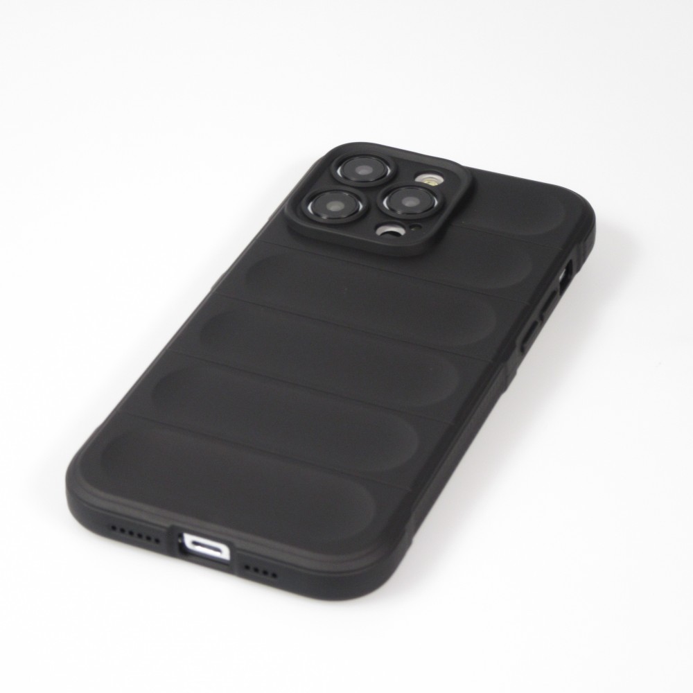 Coque iPhone 14 Pro Max - Silicone renforcé avec double couche de protection - Noir