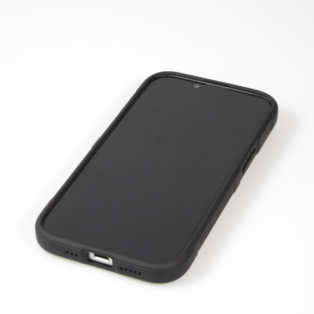 Coque iPhone 14 Pro Max - Silicone renforcé avec double couche de protection - Noir