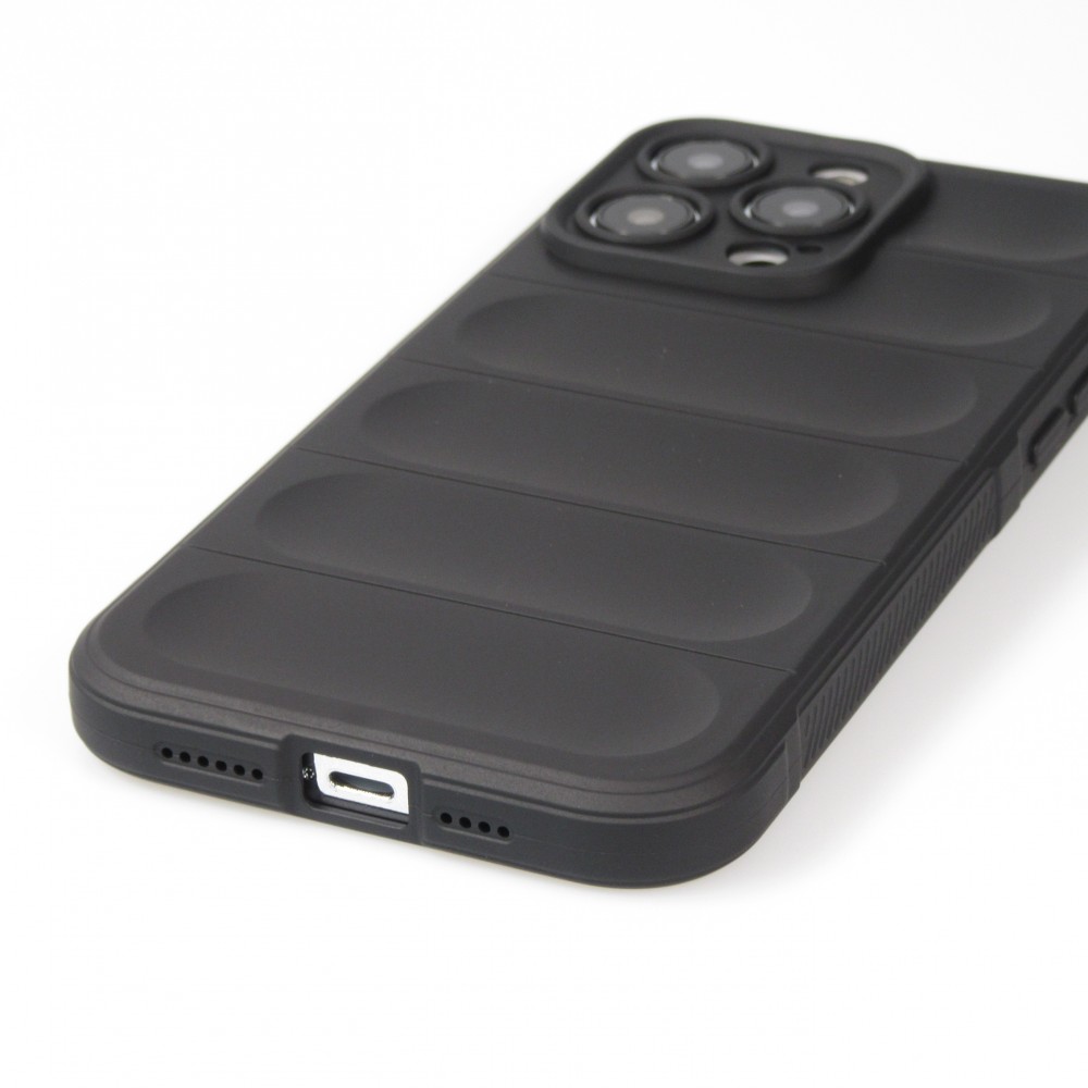 Coque iPhone 14 Pro Max - Silicone renforcé avec double couche de protection - Noir