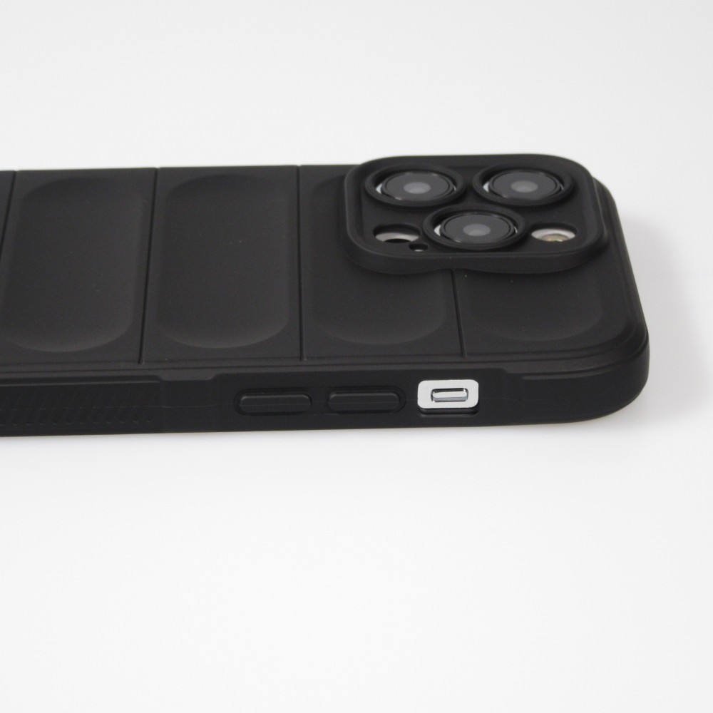 Coque iPhone 14 Pro Max - Silicone renforcé avec double couche de protection - Noir