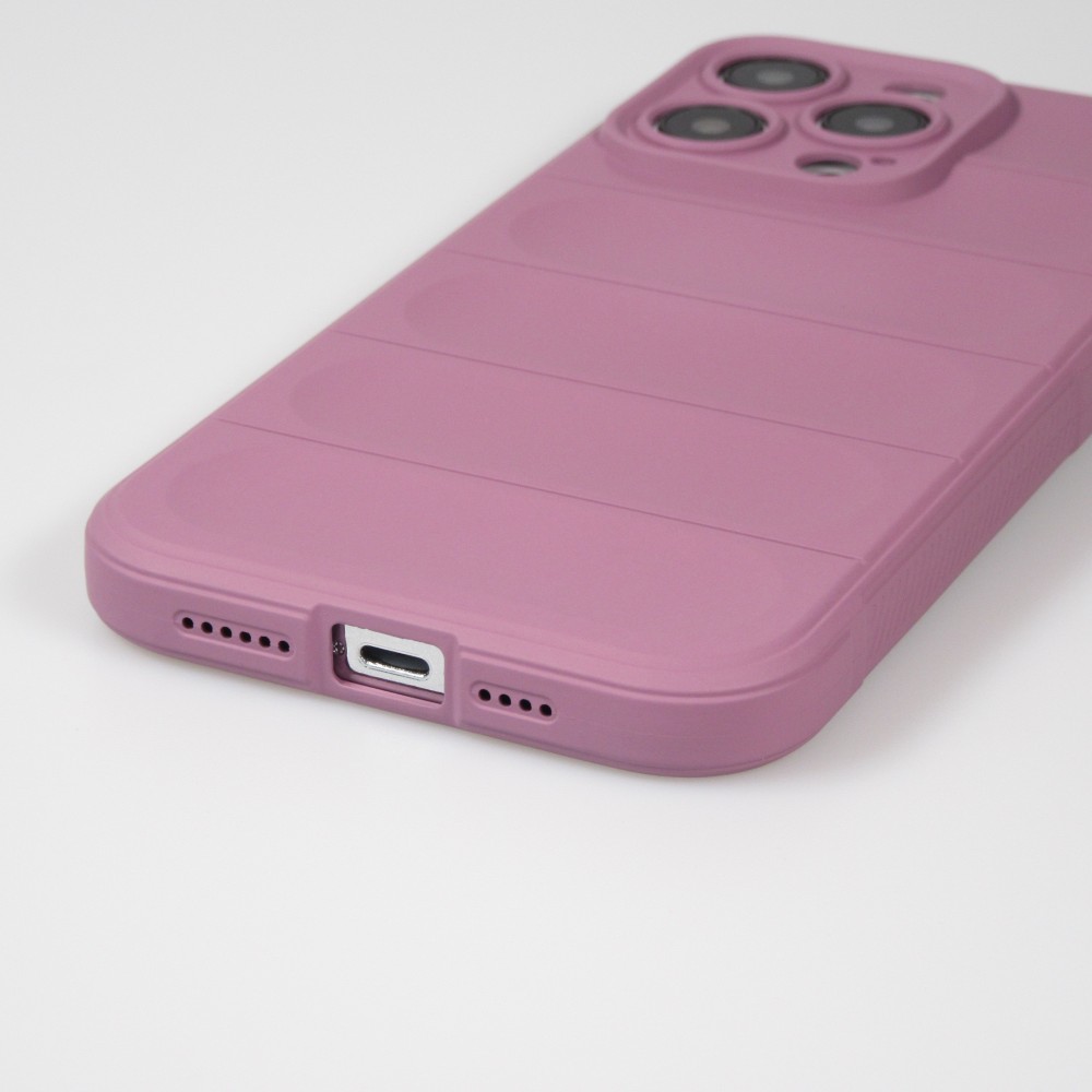 Coque iPhone 14 Pro Max - Silicone renforcé avec double couche de protection - Violet