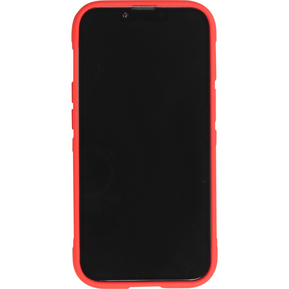 Coque iPhone 14 Pro Max - Silicone renforcé avec double couche de protection - Rouge