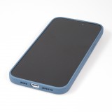 iPhone 14 Pro Max Case Hülle - Soft Touch mit Ring - Blau