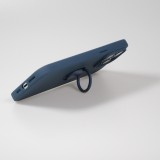 iPhone 14 Pro Max Case Hülle - Soft Touch mit Ring - Blau