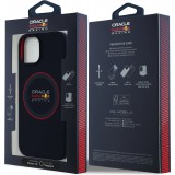 Coque iPhone 14 - Red Bull Racing MagSafe en silicone avec anneau rouge - Marine