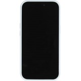 Coque iPhone 15 - Silicone mat MagSafe avec anneau de support - Bleu clair