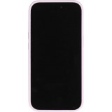 Coque iPhone 15 - Silicone mat MagSafe avec anneau de support - Violet clair