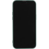 Coque iPhone 14 - Soft Touch avec anneau - Vert foncé
