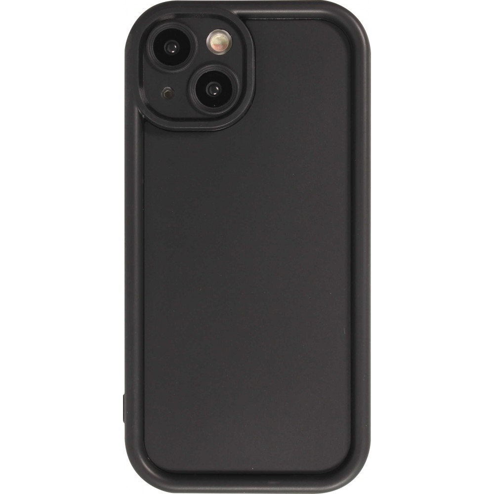 Coque iPhone 15 - gel silicone super flexible avec absorbeur de 360 degrés - Noir