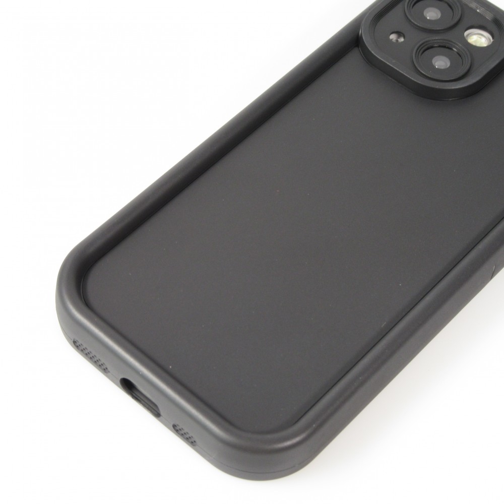 Coque iPhone 15 - gel silicone super flexible avec absorbeur de 360 degrés - Noir