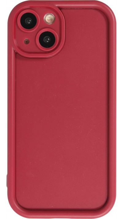 Coque iPhone 15 - gel silicone super flexible avec absorbeur de 360 degrés - Rouge