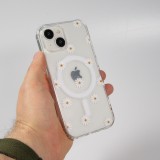 Coque iPhone 15 - Gel silicone MagSafe - Spring Vibes Flowers Nr. - 1