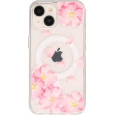Coque iPhone 15 - Gel silicone MagSafe - Spring Vibes Flowers Nr. - 4