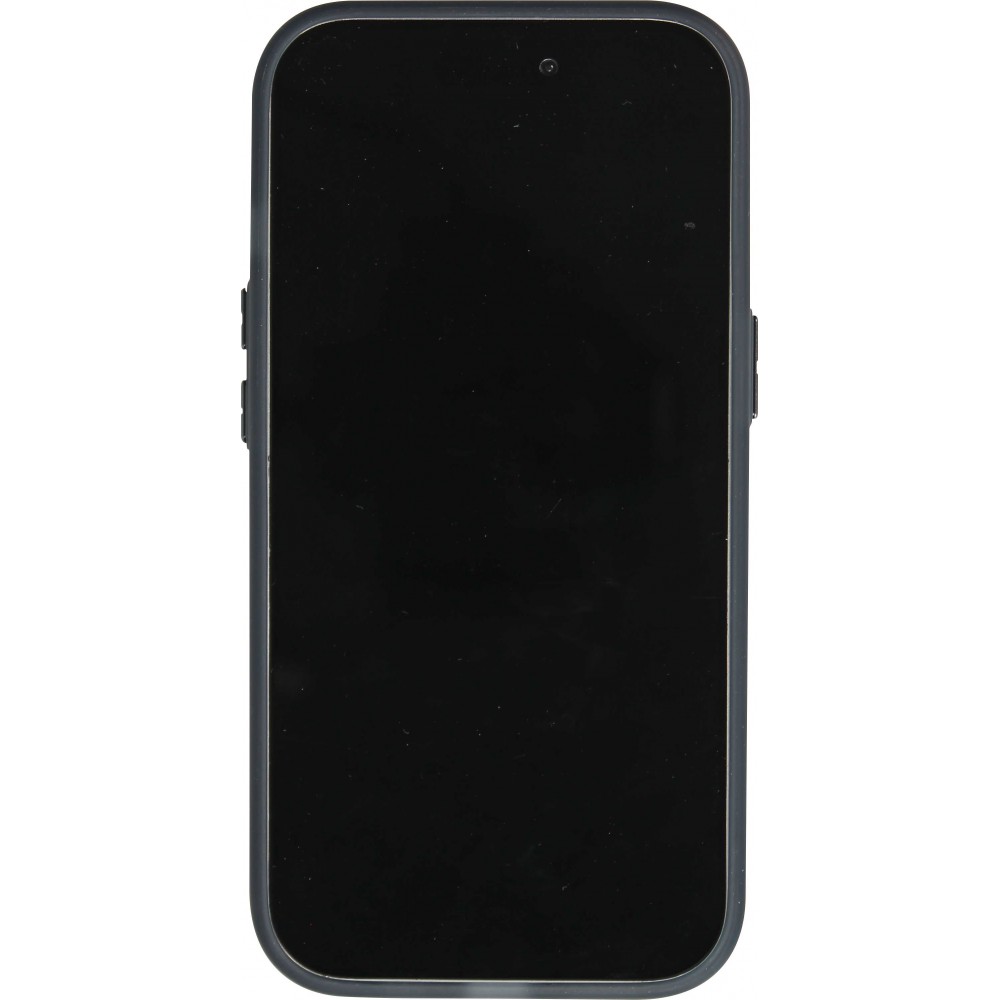 Coque iPhone 15 - MWK Cyber Grid silicone avec MagSafe - Noir