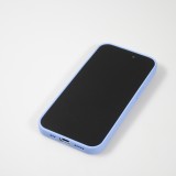 Coque iPhone 15 Plus - Coque en silicone souple avec MagSafe et protection pour caméra - Violet clair
