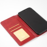 Coque iPhone 15 Plus - Flip Géometrique - Rouge