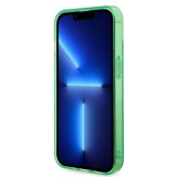 Coque iPhone 15 Plus - Lacoste gel laqué transparent avec MagSafe - Vert clair