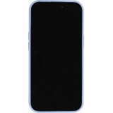 Coque iPhone 15 Pro - Coque en silicone souple avec MagSafe et protection pour caméra - Violet clair