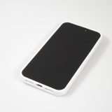 Coque iPhone 15 Pro - Diamant strass The Bling World - Blanc