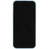 Coque iPhone 15 Pro Max - Diamant strass The Bling World - Bleu clair