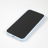 Coque iPhone 15 Pro Max - Diamant strass The Bling World - Bleu clair